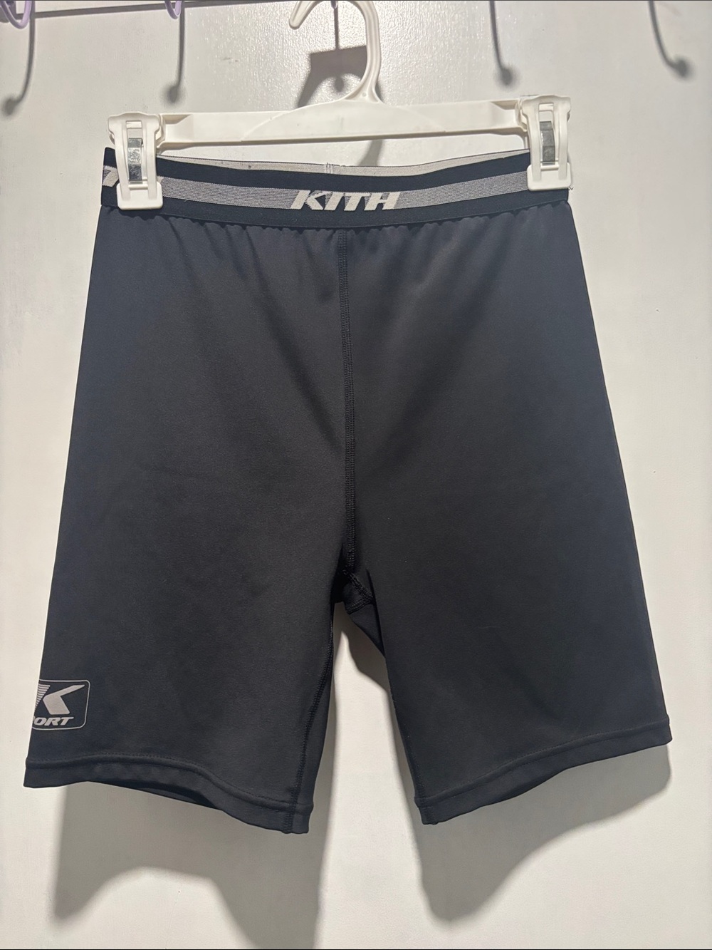 KITH logo bike shorts
